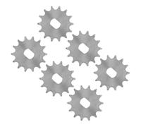 OUCRIY Ruota dentata per catena, 6 pezzi, tipo 420, 14T, diametro interno 12 x 17 mm, resistente, accessorio per il taglio della velocità della bici, utile per la manutenzione e la riparazione di