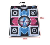 OUCRIY Tappetino da Ballo Ddr Pad 32 × 32 × 6 Antiscivolo Durevole Resistente All'usura Danza Step Dance Mat Pad Coperta per Ballerino con USB per PC