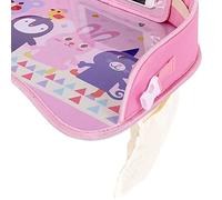 OUCRIY Tavolino per Seggiolino per Auto, Vassoio per Bambini, Tavolino per Sedile, Tasca Portaoggetti per Giocattoli, Fascia Fissa Inclusa, Vassoio per Auto per Bambini, Tavolo da