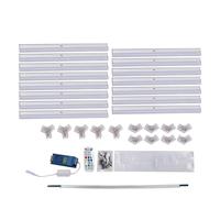 OUCRIY Telecomando RGB Luce esagonale per sala giochi, camera da letto, feste, strisce da soffitto con IP54 Pesce pioggia, lega di alluminio e materiale PC, adatto per il negozio