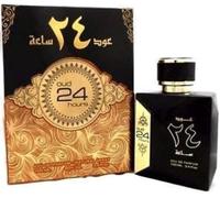 Oud 24 Hours Emirati Arabi Uniti Eau de Parfum, 100 ml, profumo floreale, bottiglia di vetro, unisex 100% originale garantito