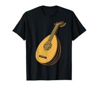 Oud Instrument Art - Maglietta Vintage per Amanti della Musica Maglietta