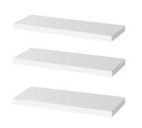 OUDIE Mensole sospese bianche, montaggio a parete, set da 3, mensole, scaffali, per la casa, organizer, mensole da parete, per soggiorno, cucina, ufficio, corridoio e molto altro ancora.