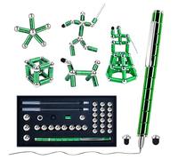 Oudizz Penna Fidget, Penna Magnetica Decompressione, Fantastici Giocattoli Fidget per Sollievo da Stress e Ansia, Giocattoli Sensoriali Migliori Regali per Uomo Donna, Ideali Regali di Novità per