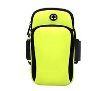 OUDQFCJ 1 pezzi Fascia da Braccio con Borsa Auricolare,Portachiavi Tasca Porta Cellulare Fascia Braccio Running,Portacellulare per Correre,Accessorio Palestra Corsa e Ciclismo,Telefono Fino 6,7"