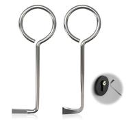 OUDQFCJ 2 PCS Set Professionale di Grimaldelli, Chiave Universale Buntbart, Passepartout per Porte Interne, Kit Apertura Porte, Strumento di Apertura Universale (Materiale in Acciaio Inox)