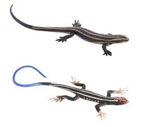 OUDQFCJ 2 pezzi Giocattolo in Gomma a Forma di Lucertola, Modellino Educativo di Animali Selvatici, Regalo Didattico per Bambini, Collezione, Accessori per Scienza e Educazione, Scherzi Divertenti