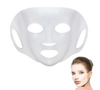 OUDQFCJ 2 Pezzi Maschera in Silicone Riutilizzabile, Copertura per Maschera Viso Idratante con Ganci, Supporto in Silicone per Maschera Viso, Previene l'Evaporazione, Cura del Viso