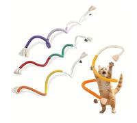 OUDQFCJ 3 pezzi Giochi per Gatti, Corda Dentale, Interattivi Gatto, Giocattoli, Bastoncini da Masticare, Allevia la Tensione e L'ansia del Gatto, per l'auto-occupazione