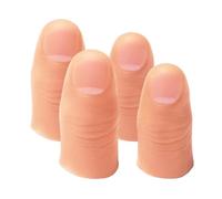 OUDQFCJ 4 Pcs Dito Finto per Trucchi di Magia, Accessori Magici per Giochi di Magia, Design Realistico per Scherzi Divertenti e Spettacoli di Magia