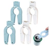 OUDQFCJ 4 Pezzi Apribottiglie Multifunzionale, 3 in 1 Apri Barattoli in Plastica, Apri Tappi a Vite, Divertente Apribottiglie per Anziani con Debolezza alle Mani e Artrite