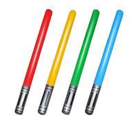 OUDQFCJ 4 Pezzi Spade Laser Gonfiabili per Bambini, per Costumi, Feste a Tema e Compleanni, Gadget e Decorazioni Spada Laser Star Wars, per i Rifornimenti del Partito, Bomboniere per Feste
