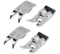 OUDQFCJ 4 Pezzi Universali per Macchine Da Cucire Multiuso Piedino Dritto A Zig-Zag, Accessorio Multifunzione Adatto per Tutte Le Macchine Da Cucire Singer Brother Janome E Babylock Con Gambo Basso