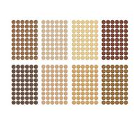 OUDQFCJ 432 Pezzi Tappi Coprivite Adesivi, Autoadesivi per Fori delle Viti, Tappi Copriforo e Adesivi per Mobili, Coperchio Foro Vite per Armadi, Scrivanie, Mobili (Ø 21 mm) (8 Colori)