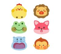 OUDQFCJ 6 Pezzi Spugna Neonato Bagnetto,Set Bagnetto Neonato,Bagnoschiuma Neonato,Spugna Naturale Neonato,Forme Carina,Spugna Bagno Bambini,Morbida Spugna da Bagno