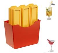 OUDQFCJ 6 Stampi Creativi per Ghiaccio con Coperchio, Riutilizzabili per Whisky, Cocktail, Bevande, Caffè, Zuppe, Burro, Avanzi, Forno