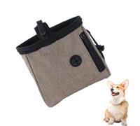 OUDQFCJ Borsa Porta Snack Multifunzionale con Dispenser Sacchetti e Cintura Regolabile, Marsupio per Cani Addestramento, Porta Premietti per Cani, Leckerlitasche per Cuccioli (Marrone)