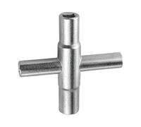 OUDQFCJ Chiave quadrata, a 4 vie, dimensioni interne 6,5 mm/7 mm/8 mm/9 mm, chiave di sfiato Utilities chiave per cassette elettriche, contatore di energia elettrica, scatola armadio