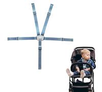 OUDQFCJ Cintura di Sicurezza a 5 Punti Regolabile, Cinture Universali per Seggiolone e Passeggino, di Ricambio per Bambini, Cinghie per Pappa, Compatibile con Seggiolone Cam, Foppapedretti e Giordani
