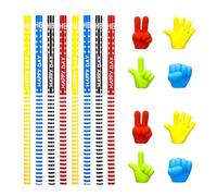 OUDQFCJ HB Matita con set di gomme, 8 matite con 8 forbici, in carta per cancellare, per ufficio, scuola, compleanno dei bambini