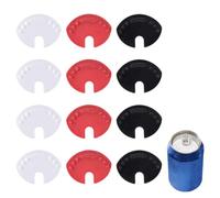 OUDQFCJ Lattina per Bevande Tappo, 12pcs Coperchio Della Lattina per Bibite, Riutilizzabili Lattina per Lattine Can Cover,Portatili Antipolvere Coperchi di Lattine per Birra Soda Bevanda