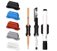 OUDQFCJ Portapenne adesivo, confezione da 5, organizer da scrivania, portapenne in silicone per appunti, porta pennarelli, accessori da scrivania, forniture per ufficio, porta penna (Cinque colori)