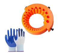 OUDQFCJ Power Drill Bit Grinding Attachment, Generico Affilatrice Trapano,Drill Bit Sharpener, Affila PuntePer Tutte, Punte Da Trapano Da 2 A 13 Mm Per Rettifica Smerigliatrice Da 125 Mm,e 1 di guanti