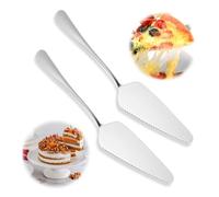 OUDQFCJ Set 2 Paletta Torta in Acciaio Paletta per Dolci con Lama Dentata E Liscia Taglia Torta Acciaio Paletta Servire Torte Set Coltelli per Dolci - Accessori per Compleanno E Matrimonio