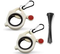 OUDQFCJ Set di 2 fascette e 20 fascette per cavi, nero