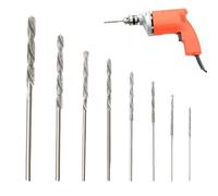 OUDQFCJ Set di Punte per Trapano in Carburo, 8 Pezzi, per Vetro, Metallo, Conchiglie, Giada, Perle e Altro (0,8 mm a 3,0 mm)