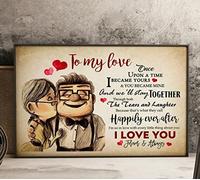 Oudrspo Al mio amore, una volta sono diventato tuo, poster, ti amo, regalo per moglie.. Cartello retrò per pub, caffè, ristoranti, caverna dell'uomo, decorazione da parete in metallo, 6x8 pollici.