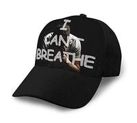 Oudrspo Berretti da Baseball a griglia per Adulti Cappello Parasole Unisex Cappello a Rete Cappellino Snapback I Can't Breathe Plain cap