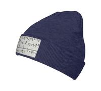 Oudrspo Berretto con Formula Matematica, Berretto Lavorato a Maglia per Donna e Uomo, Caldo Cappello Invernale Lavorato a Maglia