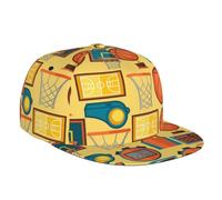 Oudrspo Berretto da Baseball Cappelli da Camionista con Tesa Regolabile BillHat Piatti - Modello Sportivo con Basket