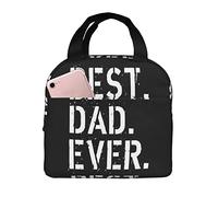 Oudrspo Best Dad Ever Father's Day Borse per il pranzo portatili per le donne, Borse per il pranzo Borse da picnic Borsa termica per il pranzo per le donne Perfette per il lavoro e il picnic