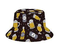 Oudrspo Birra (15) Cappello da Pescatore per Donna Uomo Cappello Estivo da Sole Cappello da Pescatore, Spiaggia da Viaggio Estiva