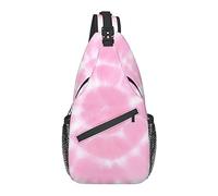 Oudrspo Borsa a tracolla antifurto, per cravatta rosa, zaino a tracolla Borsa a tracolla impermeabile Zaino casual leggero per sport da viaggio