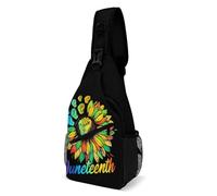 Oudrspo Borsa a tracolla con impronta di mano per il Mese della Storia Nera, per uomo e donna, grande capacità, borsa a tracolla per ciclismo e corsa