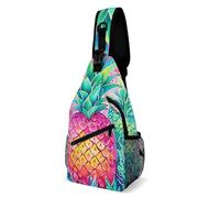 Oudrspo Borsa a tracolla con tasche, zaino a tracolla per escursionismo e viaggi, modello Three Big Pines Fighter Jet di Carrier Sling Bag
