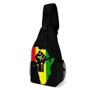 Oudrspo Borsa a tracolla I Am Black History Proud per uomo e donna, borsa a tracolla di grande capacità per ciclismo e corsa.