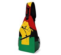 Oudrspo Borsa a tracolla I Am Black History Proud per uomo e donna, borsa a tracolla di grande capacità per ciclismo e corsa.