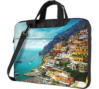 Oudrspo Borsa a tracolla per laptop Costa Azzurra Positano Amalfi Italia Cartella per laptop con manico
