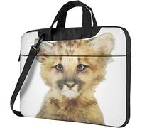 Oudrspo Borsa a tracolla per laptop Little Mountain Lion Custodia morbida per custodia protettiva per laptop