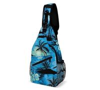 Oudrspo Borsa a tracolla versatile e capiente con motivo totem dorato, perfetta per le attività all'aperto.
