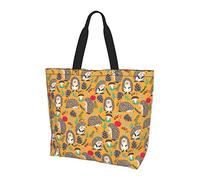 Oudrspo Borsa per la spesa a tracolla di grande capacità da donna e piccola giraffa, shopping da viaggio quotidiano, shopping, custodia per borse