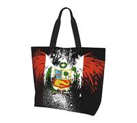 Oudrspo Borsa tote con testa di leone con bandiera della Giamaica per donna, borsa tote da donna, borsa tote impermeabile per insegnante, palestra, lavoro, scuola con tasca interna