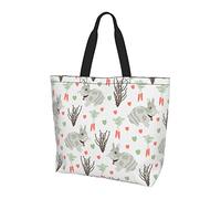 Oudrspo Borsa tote per gnomi di San Valentino per donna, borsa tote da donna, borsa tote impermeabile per insegnante, palestra, lavoro, scuola con tasca interna