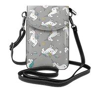Oudrspo Borse a tracolla per donne Ragazze Cute Pug Dogs Piccola borsa a tracolla Borsa per cellulare Borse a tracolla Portafoglio da viaggio con Adj
