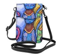 Oudrspo Borse a tracolla per donne Ragazze Cute Pug Dogs Piccola borsa a tracolla Borsa per cellulare Borse a tracolla Portafoglio da viaggio con Adj