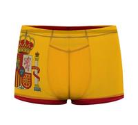 Oudrspo Boxer da Uomo con Bandiera della Spagna, Intimo Morbido, comode Mutande Elasticizzate
